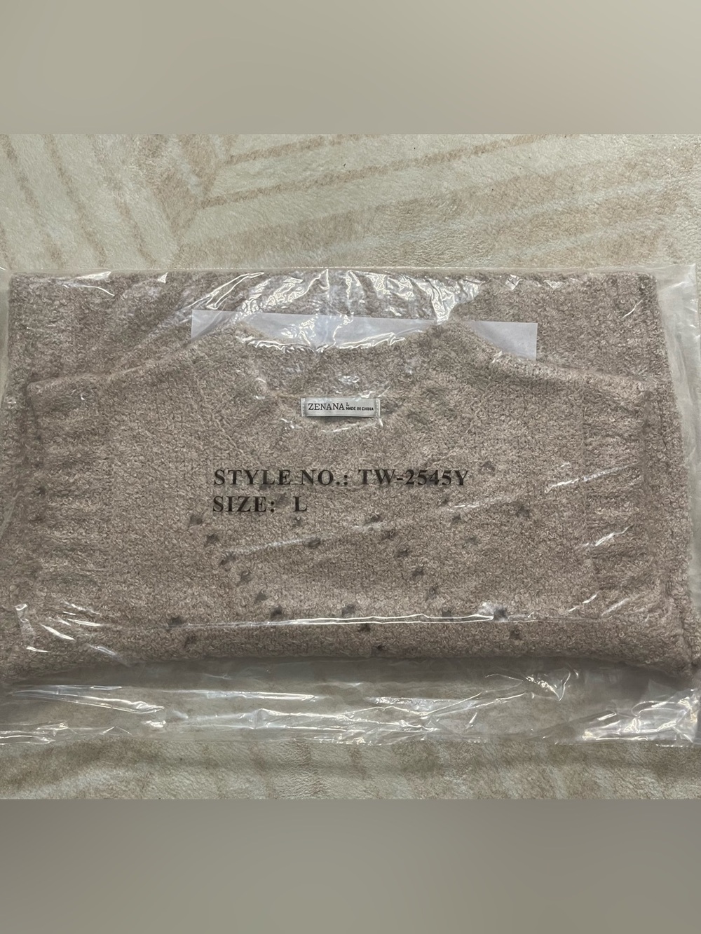 ‼️LAST 2- Zenana Teddy Open-Knit Sweater Vest – Ash Mocha 🤎 - Picture 3 of 4